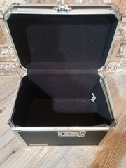 Set of 2 VAULTZ Metal Lock Boxes Security Storage Cases Silver, And Black