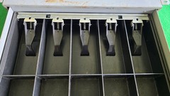 MMF Industries Cash Money Checks Drawer with Tray, Cover, and Key, Under counter