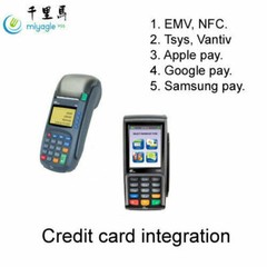 15″ Touchscreen All In One POS System Restaurant Point Of Sale 2 Printers