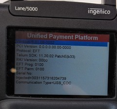 Ingenico Lane 5000 CL /Eth Payment Terminal with Stylus + Power Supply