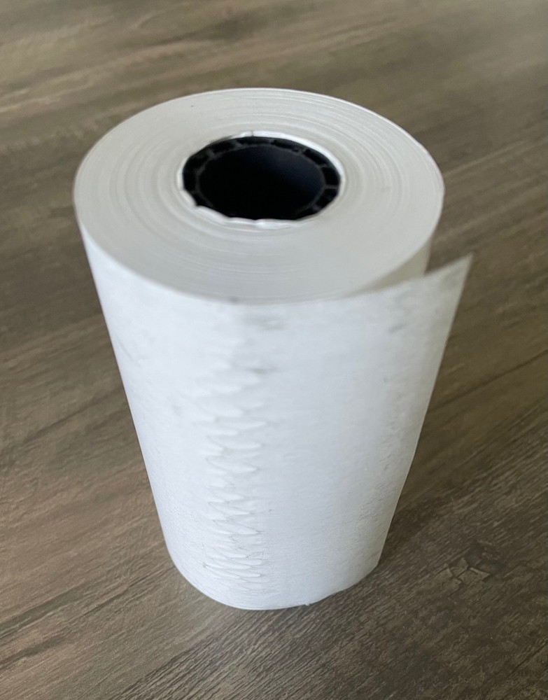 4 1/8″ x 125′ Standard 48g Thermal Paper Rolls, 0.75″ Core, 12 Rolls – Made USA