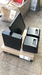 15″ Touchscreen All In One POS System Restaurant Point Of Sale 2 Printers