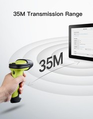 Inateck 2D Barcode Scanner, Wireless Bluetooth QR Code Scanner with AI APP &