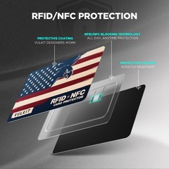 VULKIT RFID Blocking Cards 6 Pack Contactless Protection for RFID/NFC Anti-Th…