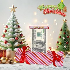 16 Pcs Christmas Money Boxes For Cash Gift Pull Surprise 200 Transparent Bags