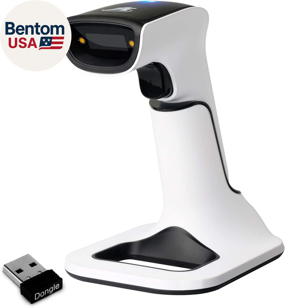 Wireless Portable 1D&2D with Stand Bluetooth Barcode Scanner: 3-In-1 Handheld Sc