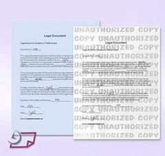 Pack of 100 Blue Security Paper 8.5” x 11” – Anti-Copy & Fraud Prevention