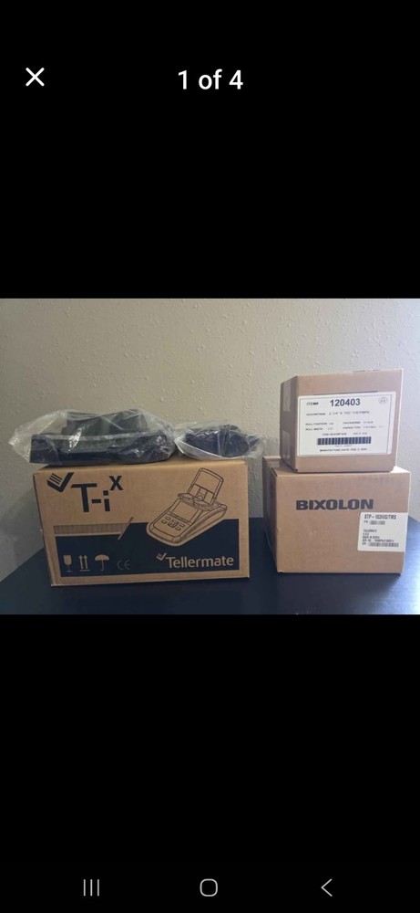 Tellermate T-ix 3500 Black Currency Money Counter With Printer