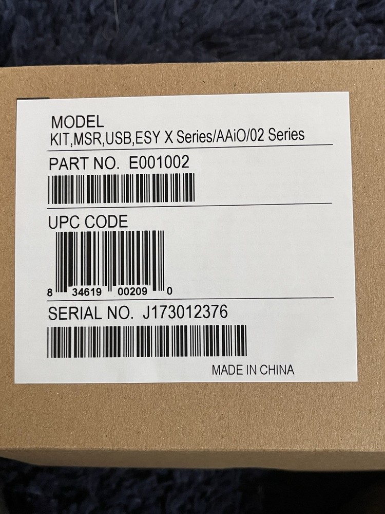New ELO Magnetic Stripe Card Reader Part # E001002 X Series AAiO/02 Series USB