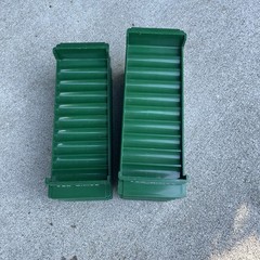 7 MMF Green Colored Plastic Storage Bank Trays Coin Counter $50 Dimes