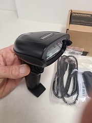 NADAMOO BUR3003 433MHz Wireless Cordless Barcode Scanner USB Reciever 328ft