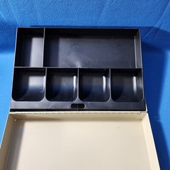 MMF Industries 10 Compartment Steel Combination Lock Cash Box With Instructions