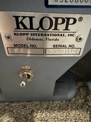 Klopp Electric Automatic Coin Sorter Model SE. Industrial Quality. MSRP $1980.49