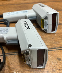 2 Symbol Percon LS2000MX Barcode Scanners w/ Cables Cradles & Power Wedges 10