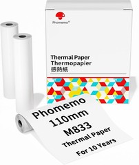 Thermal Paper，3″ Thermal Paper for M832 M833 M834 M835 Thermal Printer White …