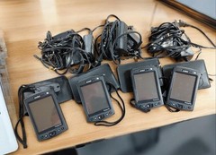 4 Symbol Pocket PC Computer Scanners With 3 Charging Stations CS-MC50XL