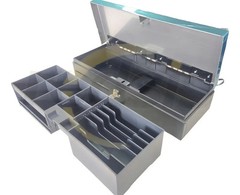 Cash drawer 18″ cash register POS lock box 6 Bill 8 coin removable for retail