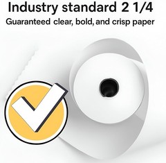 PRP Papers 2-1/4″ Thermal Paper Roll, 60 Feet, 50 pack, Smooth, Biodegradable,