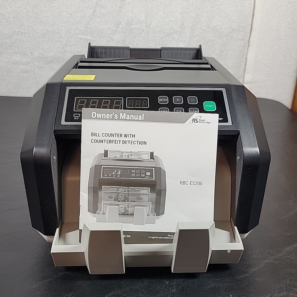 Royal Sovereign Bill Counter With Digital Display 3 Phase Counterfeit Detection