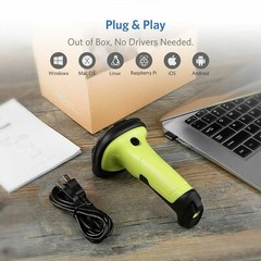 1D Bluetooth Wireless Barcode Scanner Reader Gun With Free Smart Charging Base