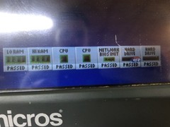 MICROS WORKSTATION 5A LOT OF 5, WITH STANDS, TESTED, WORKING, BULK SET, RESET