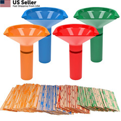 Coin Storage & Sorter Tubes 4 Color – 4 + 100, Red, Blue, Green, Orange