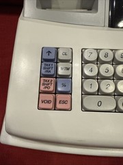 Sharp XE-A102 Cash Register Powers On Keys Included Drawer Doesn’t Open