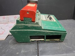 Texaco Credit Card Imprinter Farrington Machine w Papers Gas Oil POS Station USA