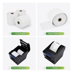 Thermal Paper 3 1/8 x 230ft, 10 Rolls Receipt Paper Work for Star Micronics T…