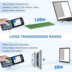 JR C HC-6609T 1D-2D Wireless Barcode Portable Inventory Scanner 2.8″ LCD SCREEN