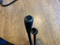 Micros 3′ display pole extension cord, black, small plug