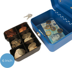 6″ Cash Box Blue