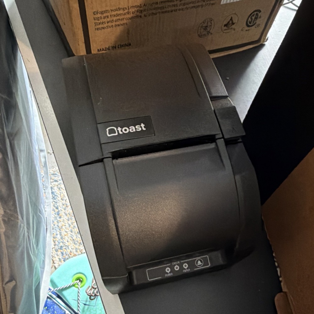 Toast TPK300 Kitchen POS Thermal Printer Wired Tearbar