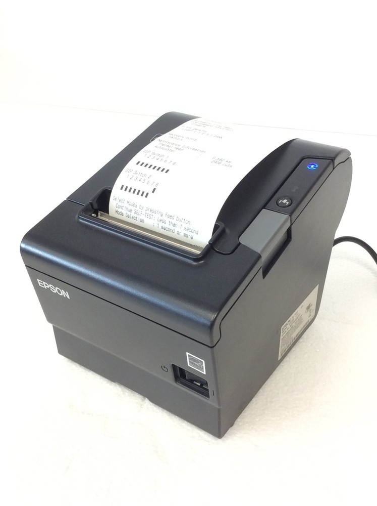 Epson M338B Thermal POS Receipt Printer TM-T88VI Bluetooth USB, No Ac Adapter
