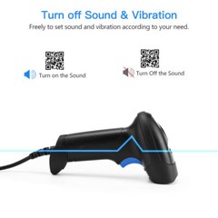 Handheld 1D 2D QR Barcode Scanner Bar Code Reader USB Wired For Inventory POS