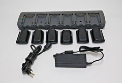 Psion ST3006 Six slot battery charger set with Psion ST3033 Six batteries