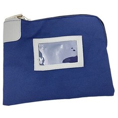 11-inch Locking Money Bag, 7-Pin, Pop Up Lock, 2 Keys – Blue