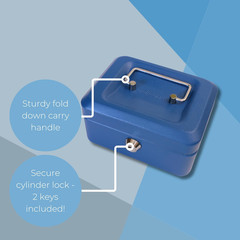 6″ Cash Box Blue
