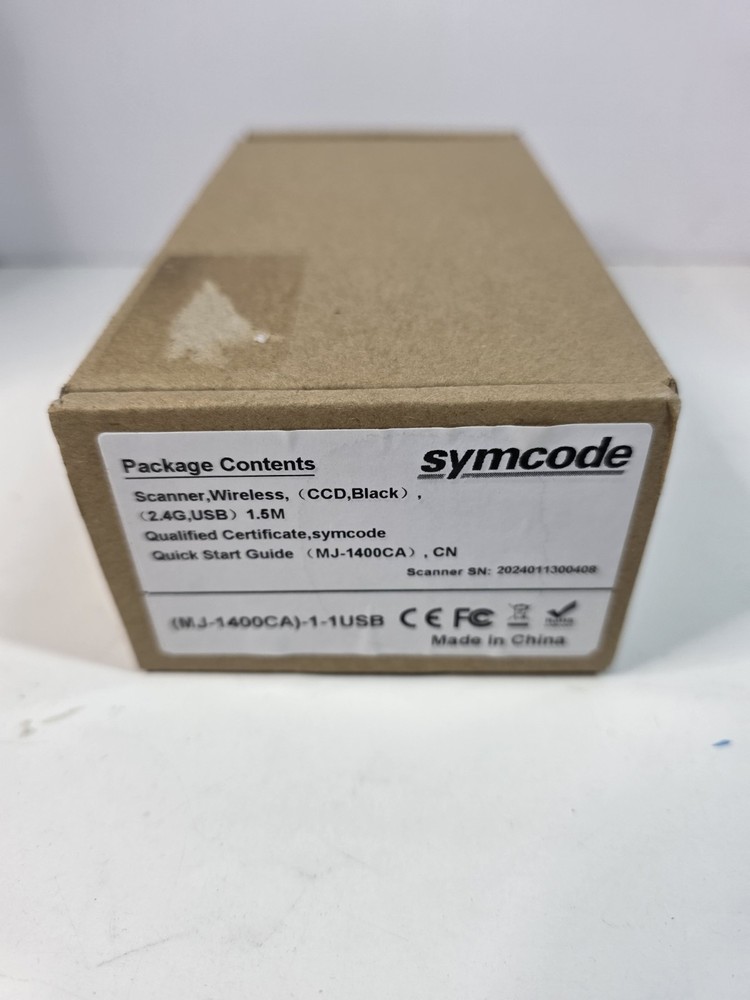 Barcode Scanner Wireless Cable USB Symcode Support 100,000 Barcodes