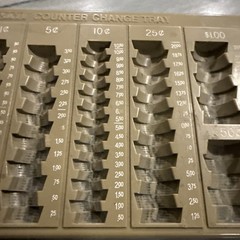 PM Company Coin Counter Change Tray 9.75” X 7.5” Vintage—Tray ONLY