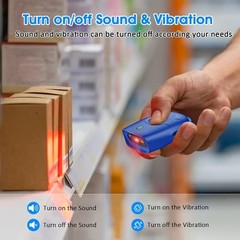 Effortless 3-in-1 Barcode Scanner: Bluetooth, USB, 2.4G – Portable & Lightweight