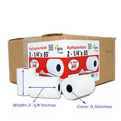50 ROLLS 2 1/4″ X 85′ FIRST DATA FD130 FD50 FD55 FD100TI THERMAL PAPER 50ROLLS
