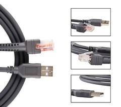 LOT of 10 Pack 6-ft High Speed USB Barcode Scanner Cable CBA-U01-S07ZAR