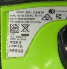 Zebra Motorola Symbol DS3678 -HP2F103VZWW 1D 2D Barcode Scanner & Battery