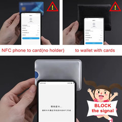10Pcs Anti-Scan Card Sleeve Anti-Magnetic Anti-Theft anti RFID/NFC Scanning Alum