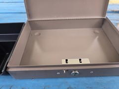 Steelmaster Metal Cash/ Bond Box, 10 1/4w, 2 1/4h, 7 1/4d. New Old stock