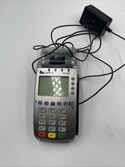 Verifone VX520 CREDIT / DEBIT Card POS Terminal With Power Cord AS IS NO BACK SE