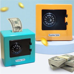 Mini ATM Money Box with Password Lock and Automatic Banknote Deposit