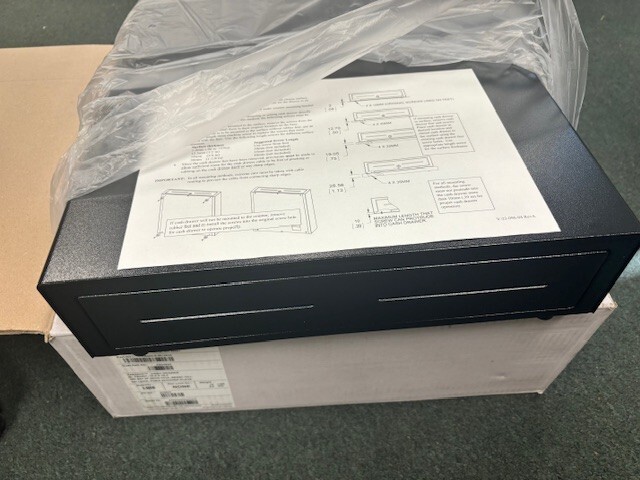 NEW APG Vasario Cash Drawer 5 BILL 5 COIN Till – NO LOCK RJ-45 – VB400-9-BL1616