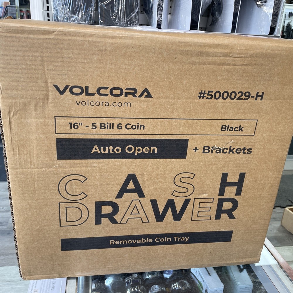 Volcora 16″ Auto Open Cash Drawer 5 Bill 6 Coin NEW